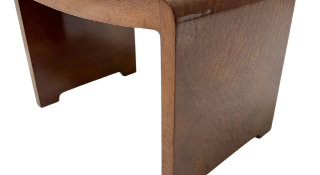 Art Deco Stool by De Coene Frères Kortrijk, 1930s